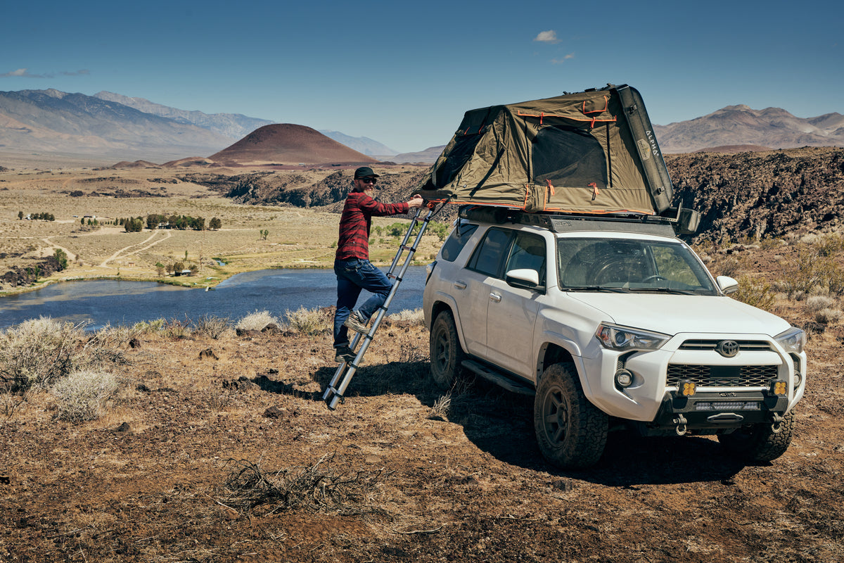 TUFF STUFF, ALPHA II HARDSHELL ROOFTOP TENT, ABS, 2 PERSON, BLACK