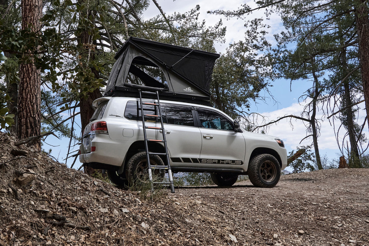 TUFF STUFF, ALPINE 51 HARDSHELL ROOFTOP TENT, ALUMINUM, 2 PERSON, BLACK