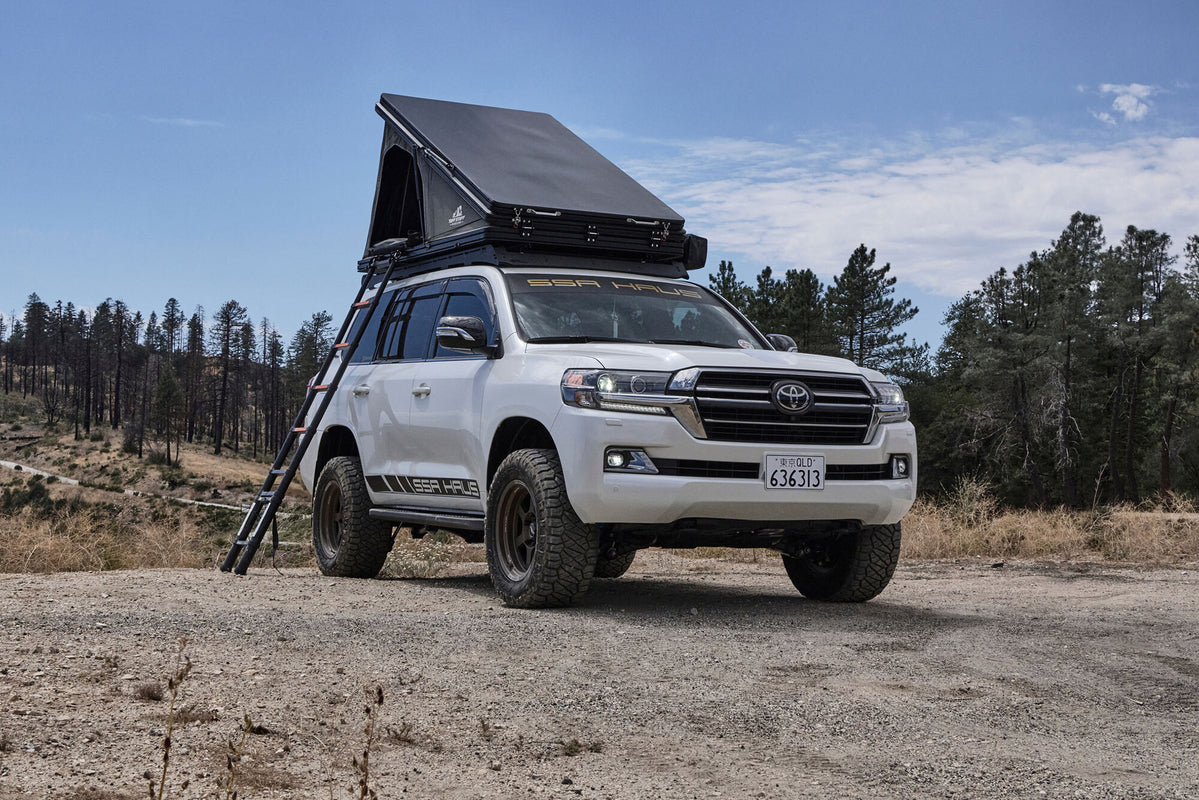 TUFF STUFF, ALPINE 51 HARDSHELL ROOFTOP TENT, ALUMINUM, 2 PERSON, BLACK