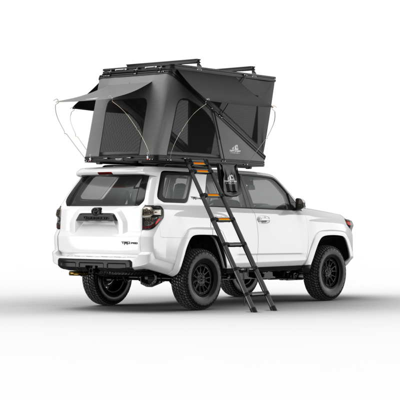 TUFF STUFF, ALPINE 51 HARDSHELL ROOFTOP TENT, ALUMINUM, 2 PERSON, BLACK